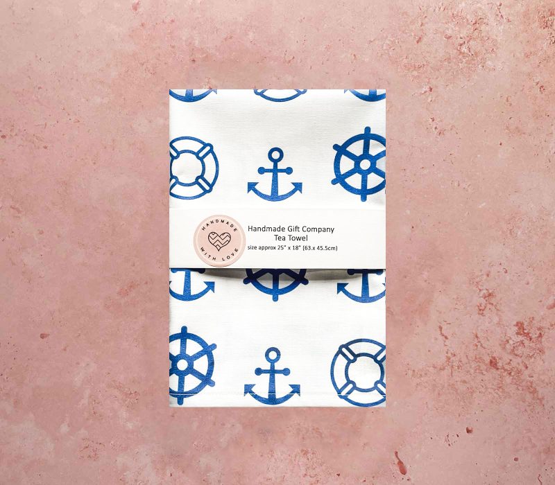 Nautical Design tea Towel