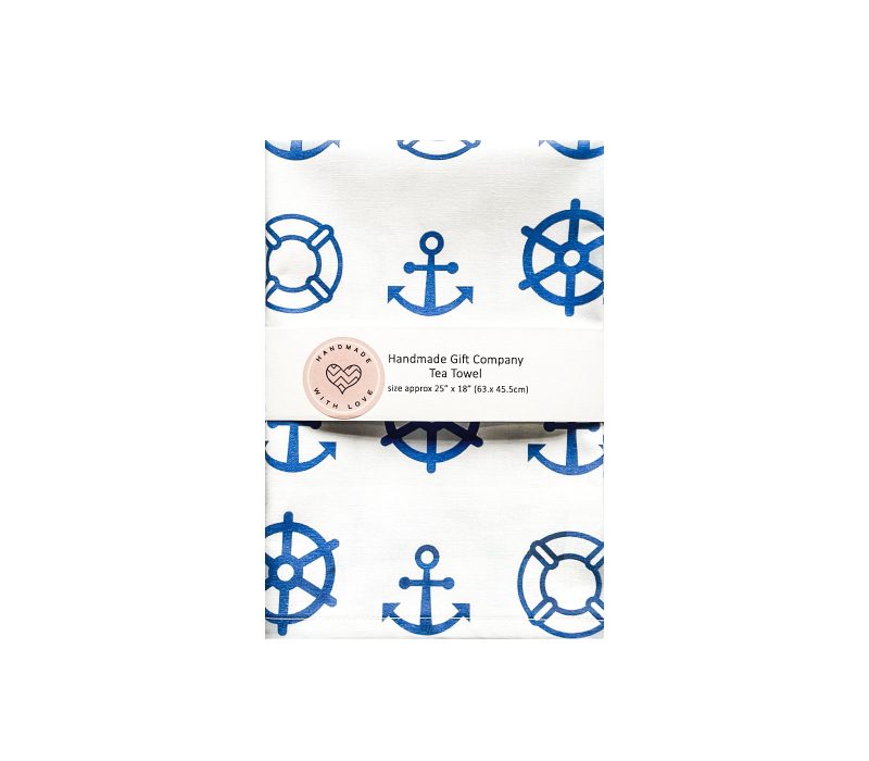 Nautical Design tea Towel