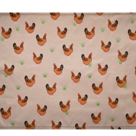 Hen Design Tea Towel