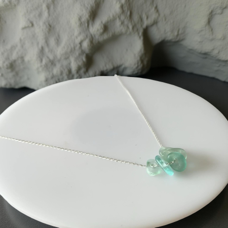 Sea Glass Droplet Necklace