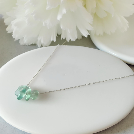 Sea Glass Droplet Necklace