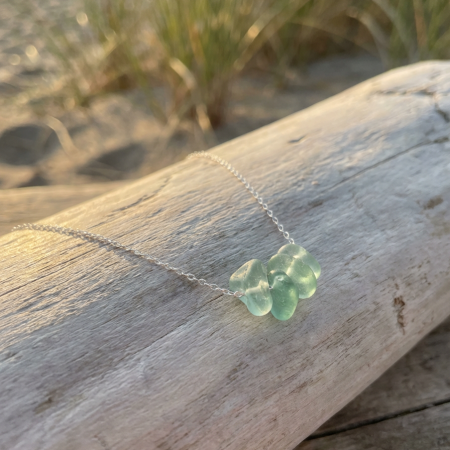 Sea Glass Droplet Necklace
