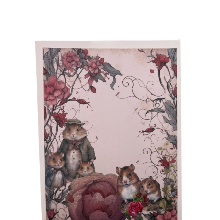 Enchanted Mice 8 x 6 handmade birthday or any occasion greeting card