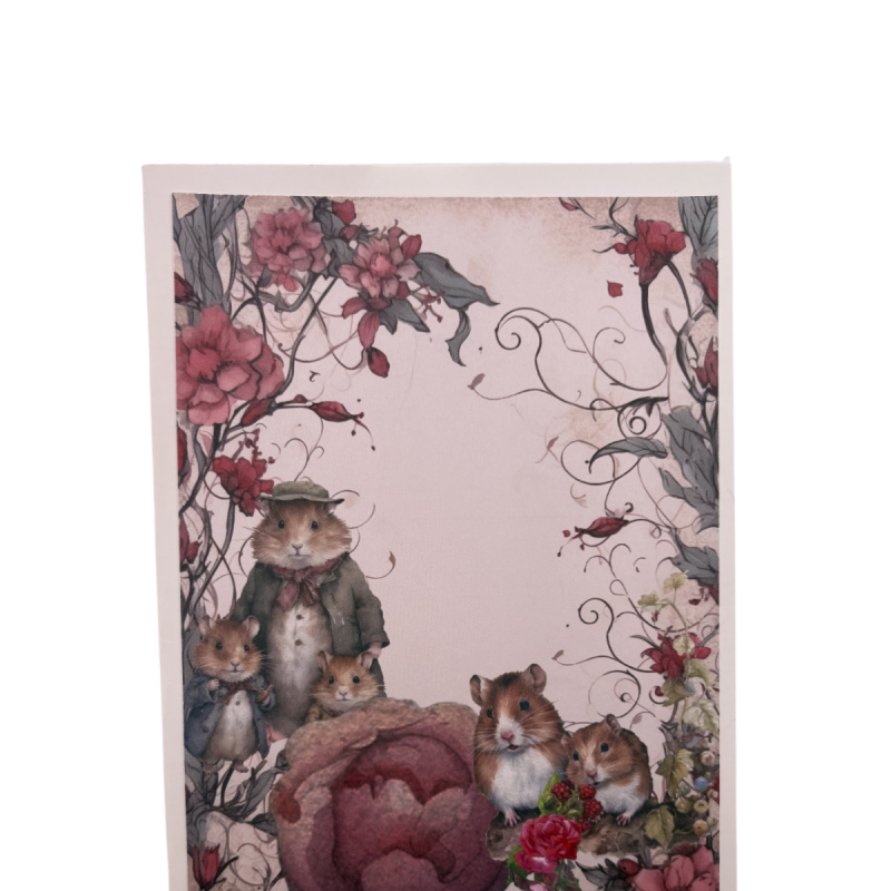 Enchanted Mice 8 x 6 handmade birthday or any occasion greeting card