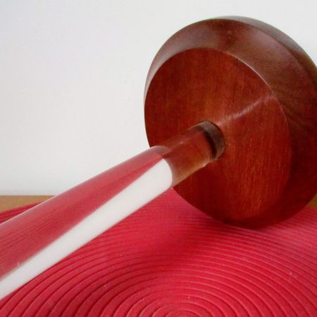 Kitchen Paper Towel Roll Holder Hand Made mahogany & perspex