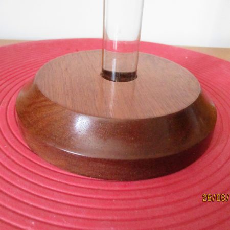 Kitchen Paper Towel Roll Holder Hand Made mahogany & perspex