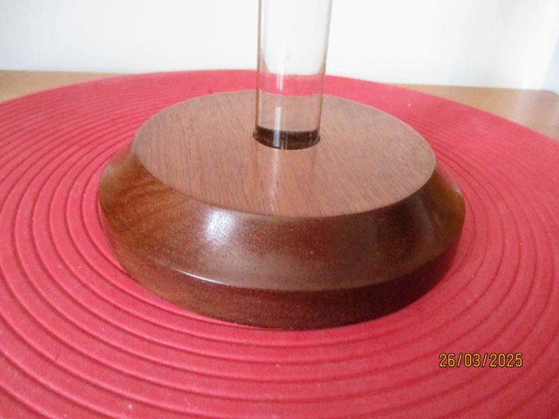 Kitchen Paper Towel Roll Holder Hand Made mahogany & perspex