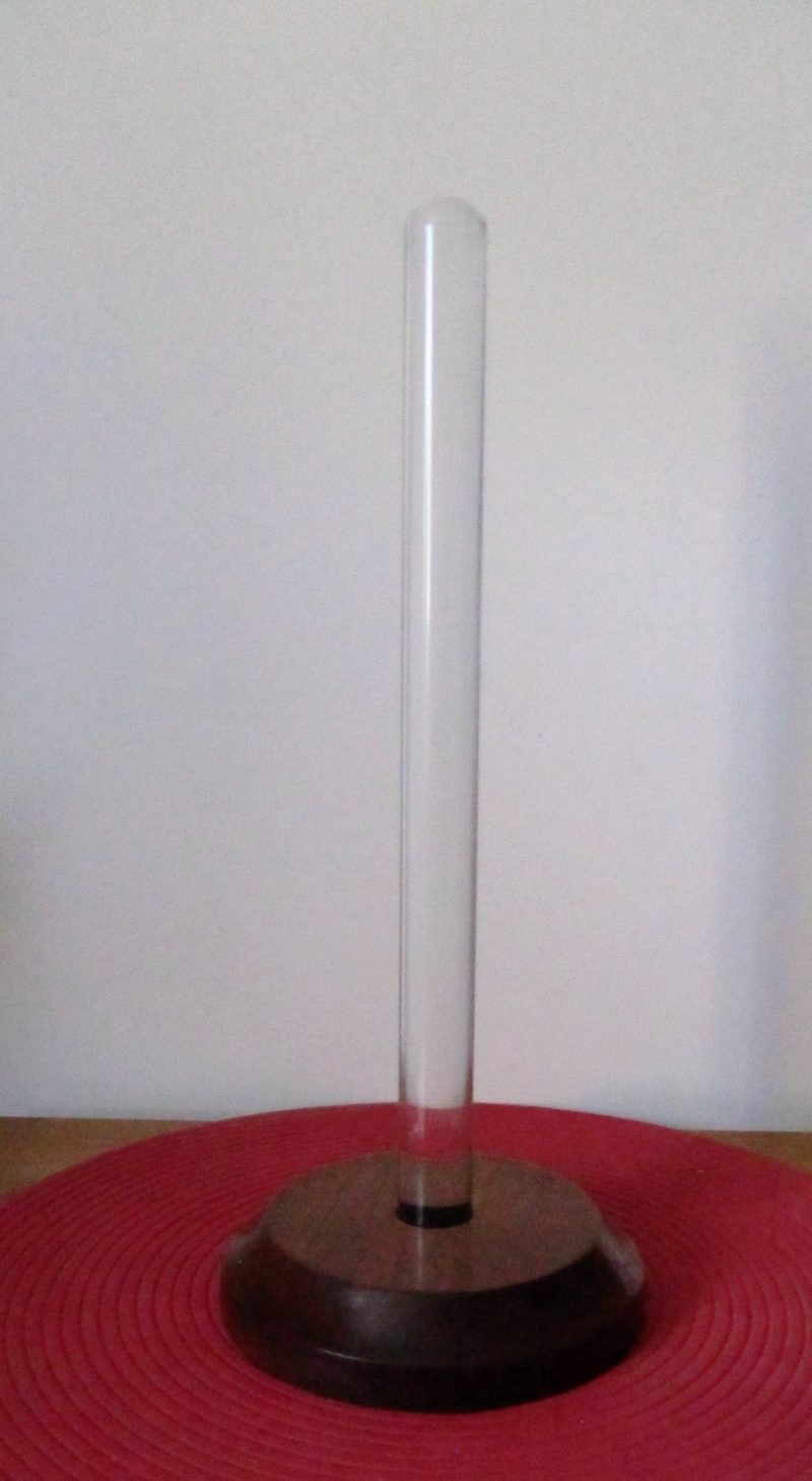 Kitchen Paper Towel Roll Holder Hand Made mahogany & perspex