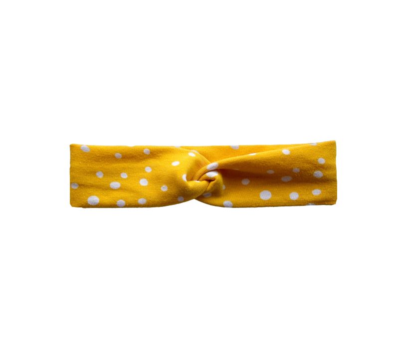 Babies Headband with Yellow & White Spots