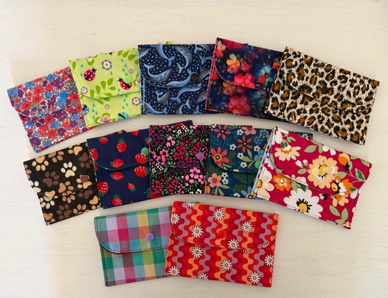 Pretty Fabric Purse / Passport / Card Holder