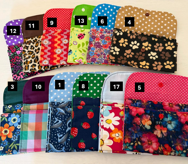 Pretty Fabric Purse / Passport / Card Holder