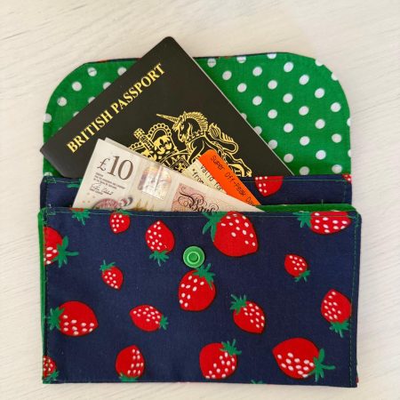 Pretty Fabric Purse / Passport / Card Holder