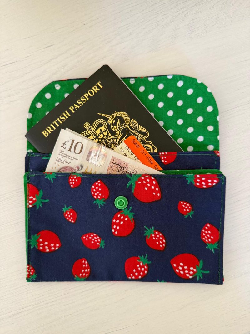Pretty Fabric Purse / Passport / Card Holder