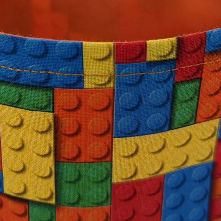 Handmade Childrens Mini Tote Bag-Bricks Design