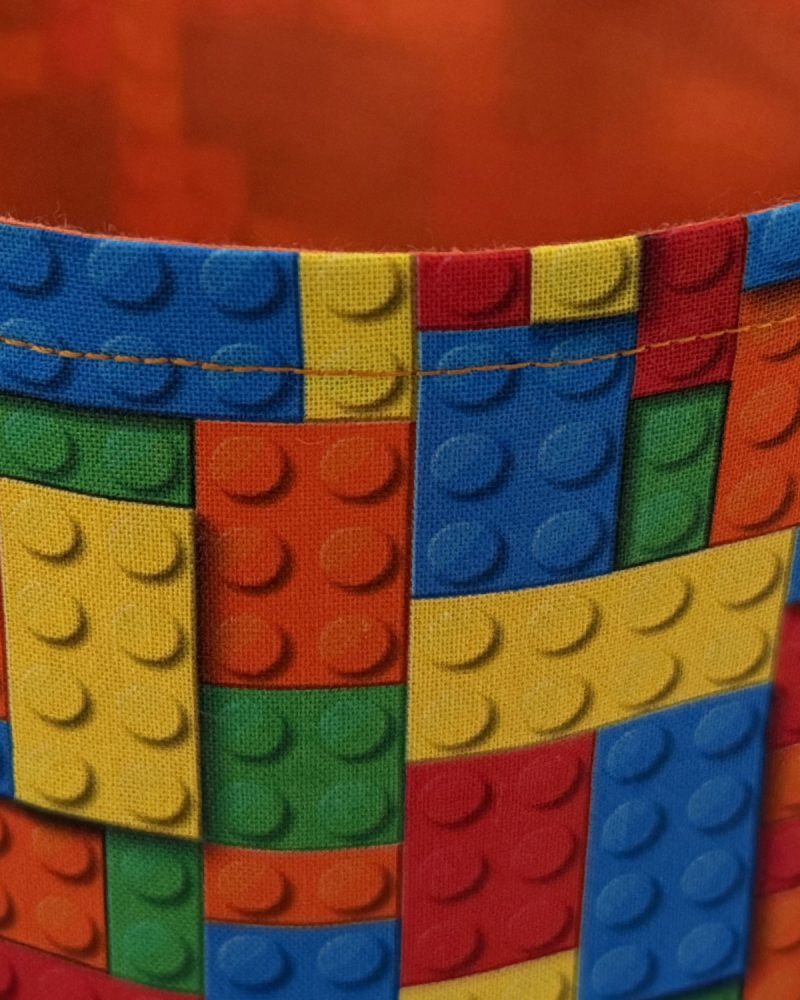 Handmade Childrens Mini Tote Bag-Bricks Design