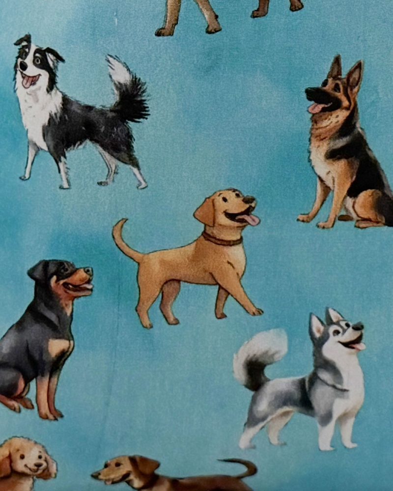Handmade Dog Design Childrens Tote Bag
