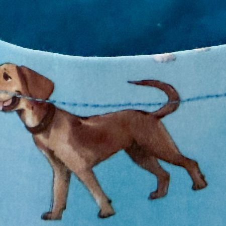 Handmade Dog Design Childrens Tote Bag