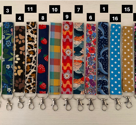 Wristlet Keychain Keyfob with Lobster Clasp