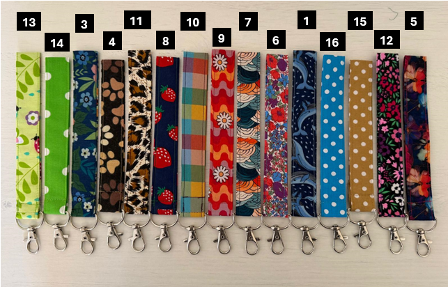 Wristlet Keychain Keyfob with Lobster Clasp