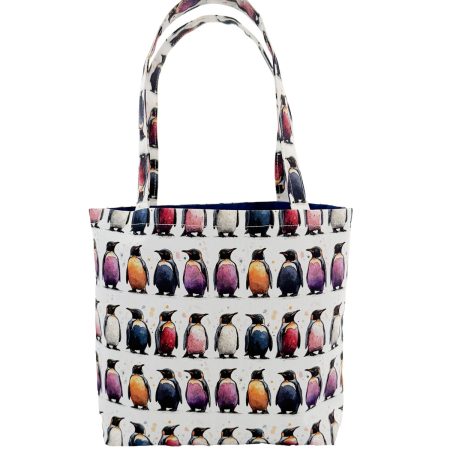 Handmade Childrens Tote Bag-Penguins