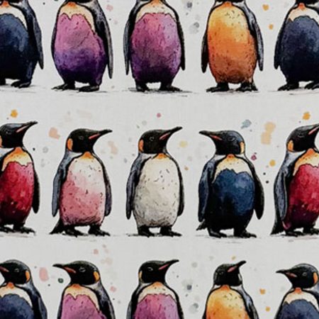 Handmade Childrens Tote Bag-Penguins