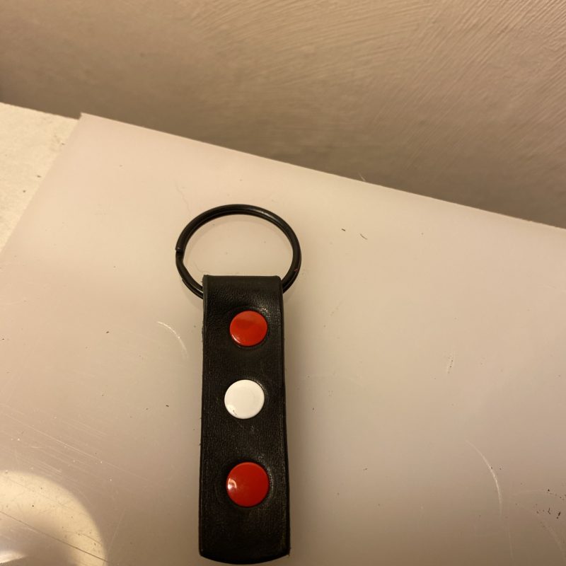 Keyring- Bespoke Handmade Italian leather and Studs
