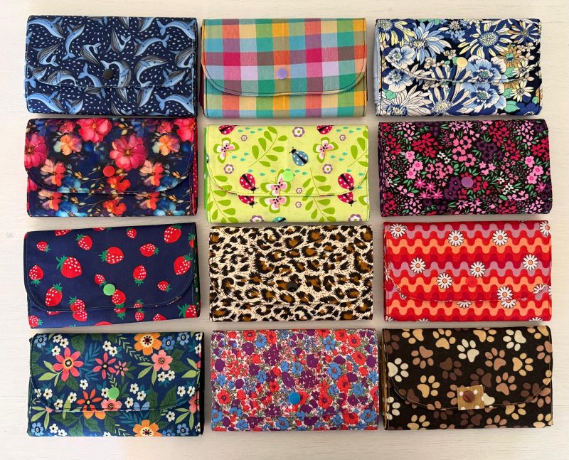 Folding Foldaway Tote Shopping Bag Wrap and Pocket - 12 Designs
