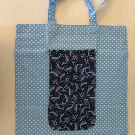 Folding Foldaway Tote Shopping Bag Wrap and Pocket - 12 Designs