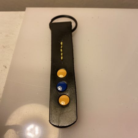 Keyring- Bespoke Handmade Italian leather and Studs