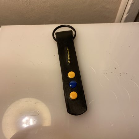 Keyring- Bespoke Handmade Italian leather and Studs