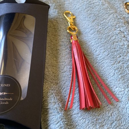 Bag Charm/ tassel italian leather