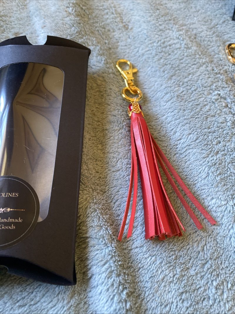 Bag Charm/ tassel italian leather