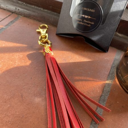 Bag Charm/ tassel italian leather