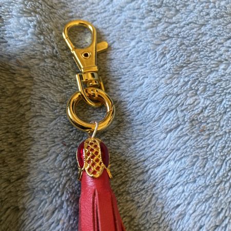 Bag Charm/ tassel italian leather
