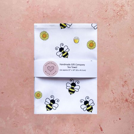 Bee Design Cotton Tea Towel
