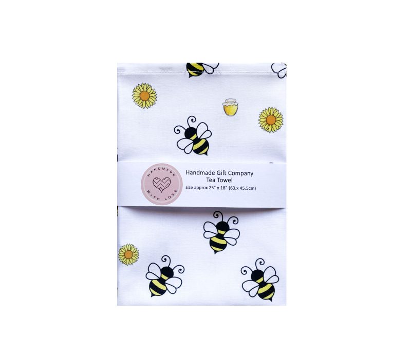 Bee Design Cotton Tea Towel