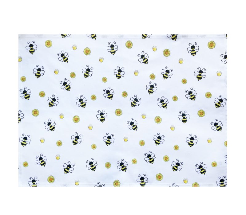 Bee Design Cotton Tea Towel