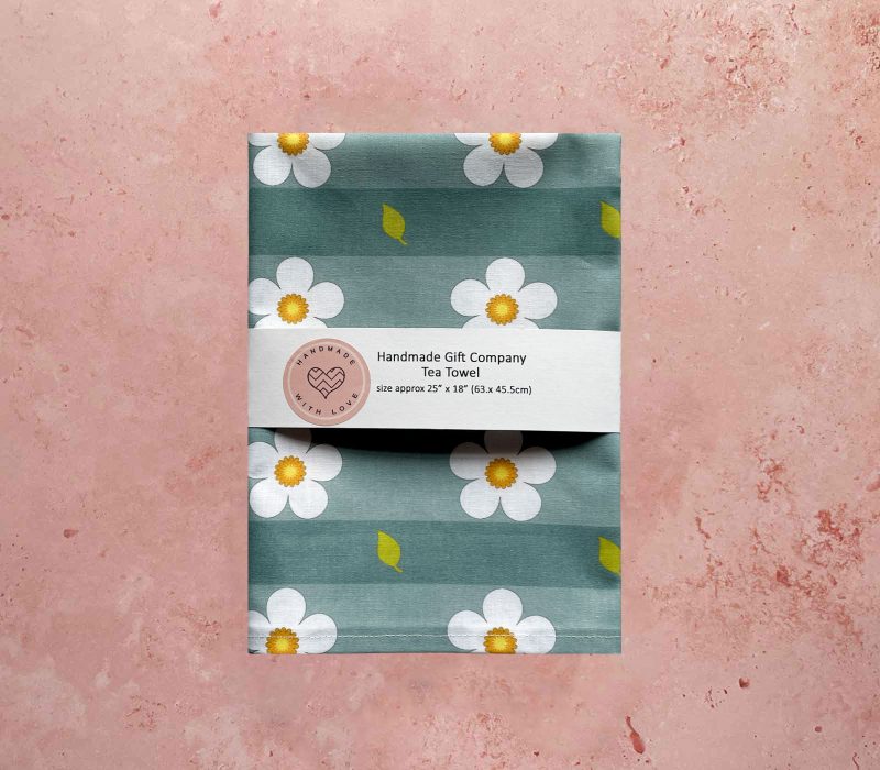 Daisy Design Cotton Tea Towel