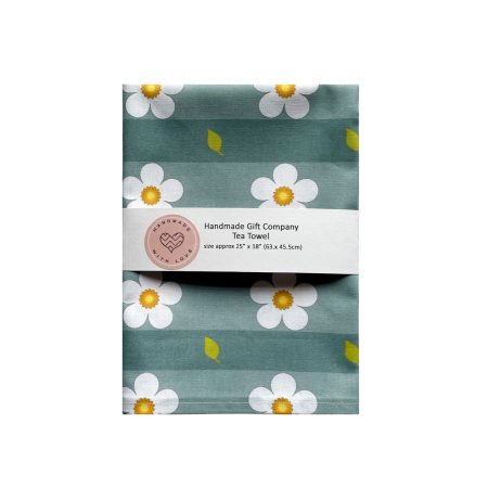 Daisy Design Cotton Tea Towel