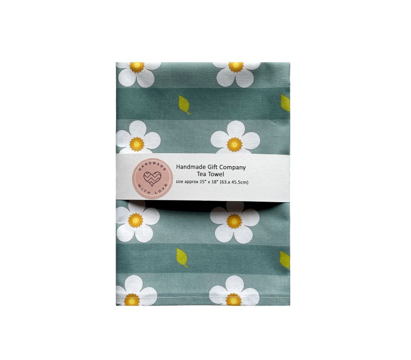 Daisy Design Cotton Tea Towel