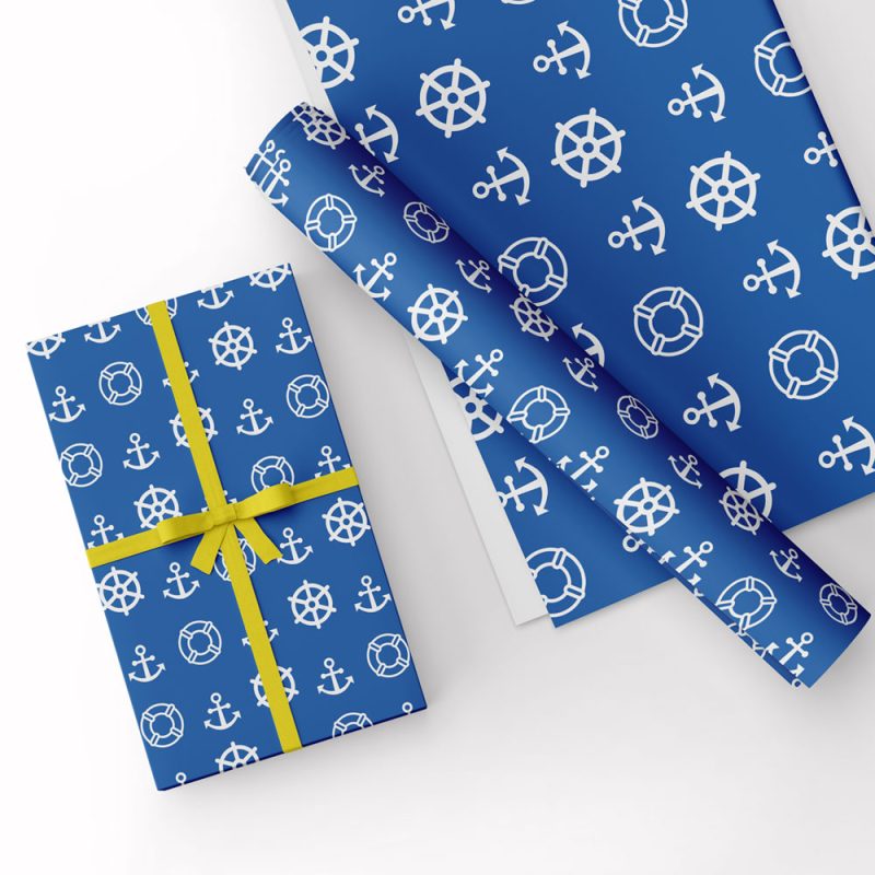 Nautical Design Gift Wrap