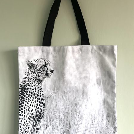 Cheetah Print Tote Bag, 40x40cm
