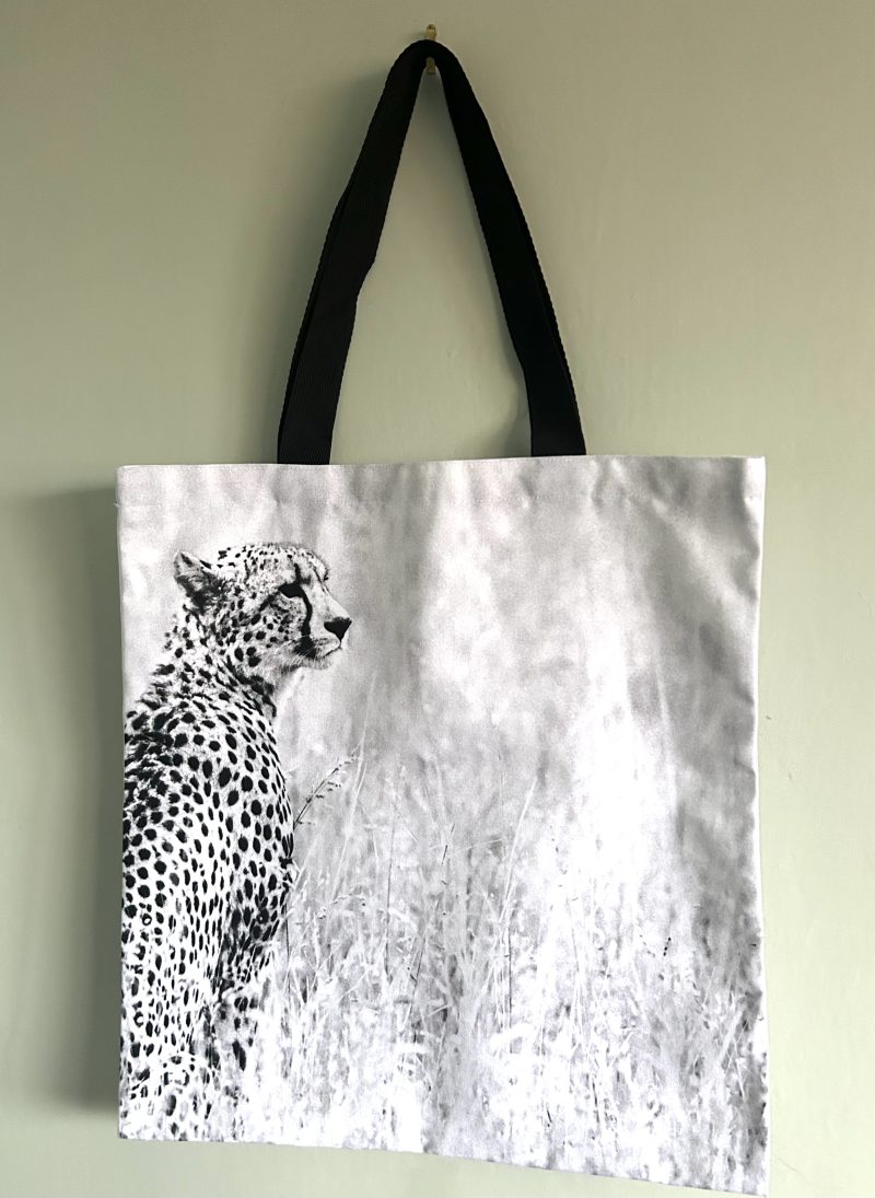 Cheetah Print Tote Bag, 40x40cm