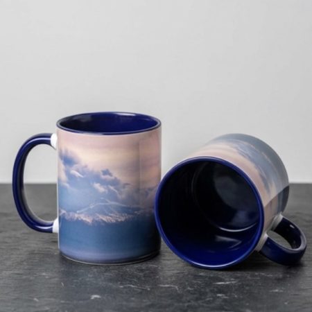Blue Coffee Mug with Original Mount Ararat Print