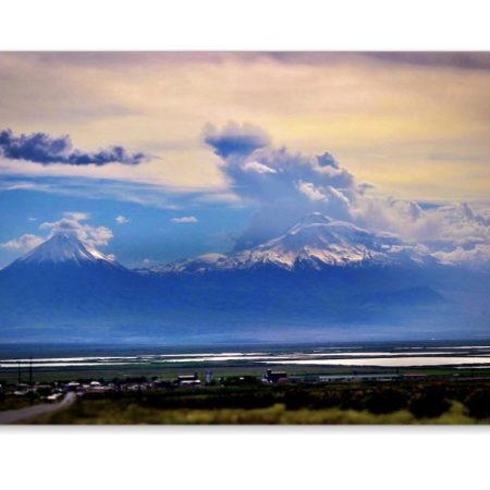 Mount Ararat Fridge Magnet, 3x2 Inches, Rounded Corners