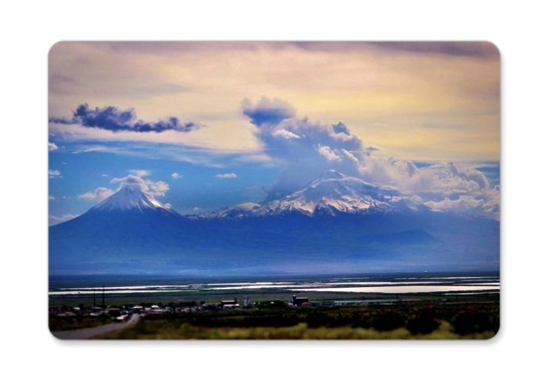 Mount Ararat Fridge Magnet, 3x2 Inches, Rounded Corners