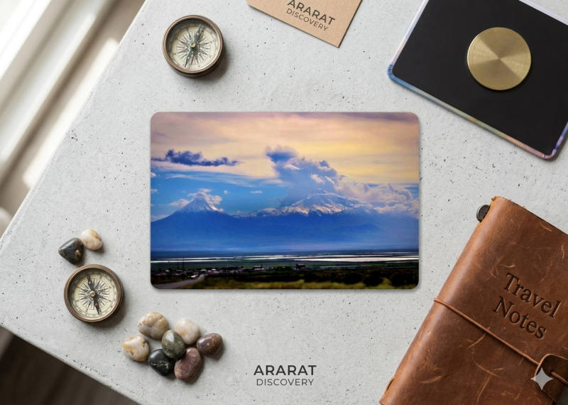 Mount Ararat Fridge Magnet, 3x2 Inches, Rounded Corners