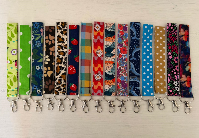 Wristlet Keychain Keyfob with Lobster Clasp