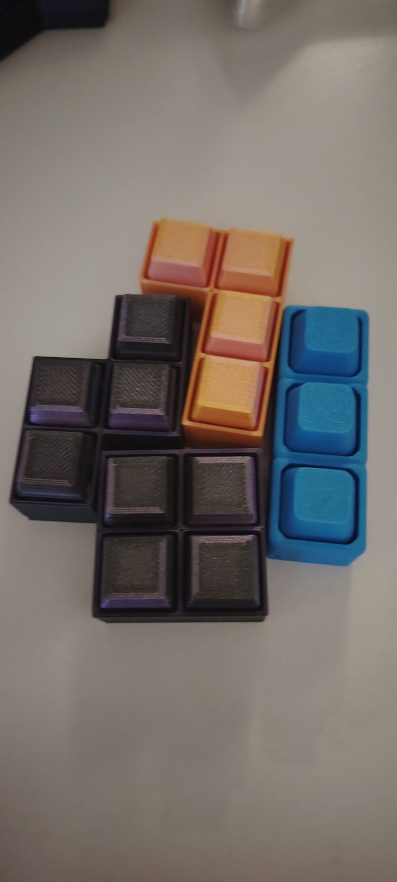 3D Printed Tetris Style Fidget Clickers