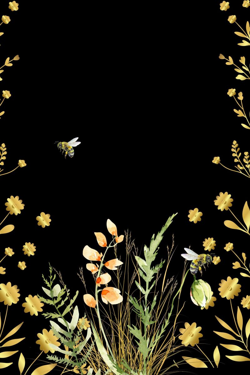 Wall Art - Wild Flowers and Busy Bees - Digital Download